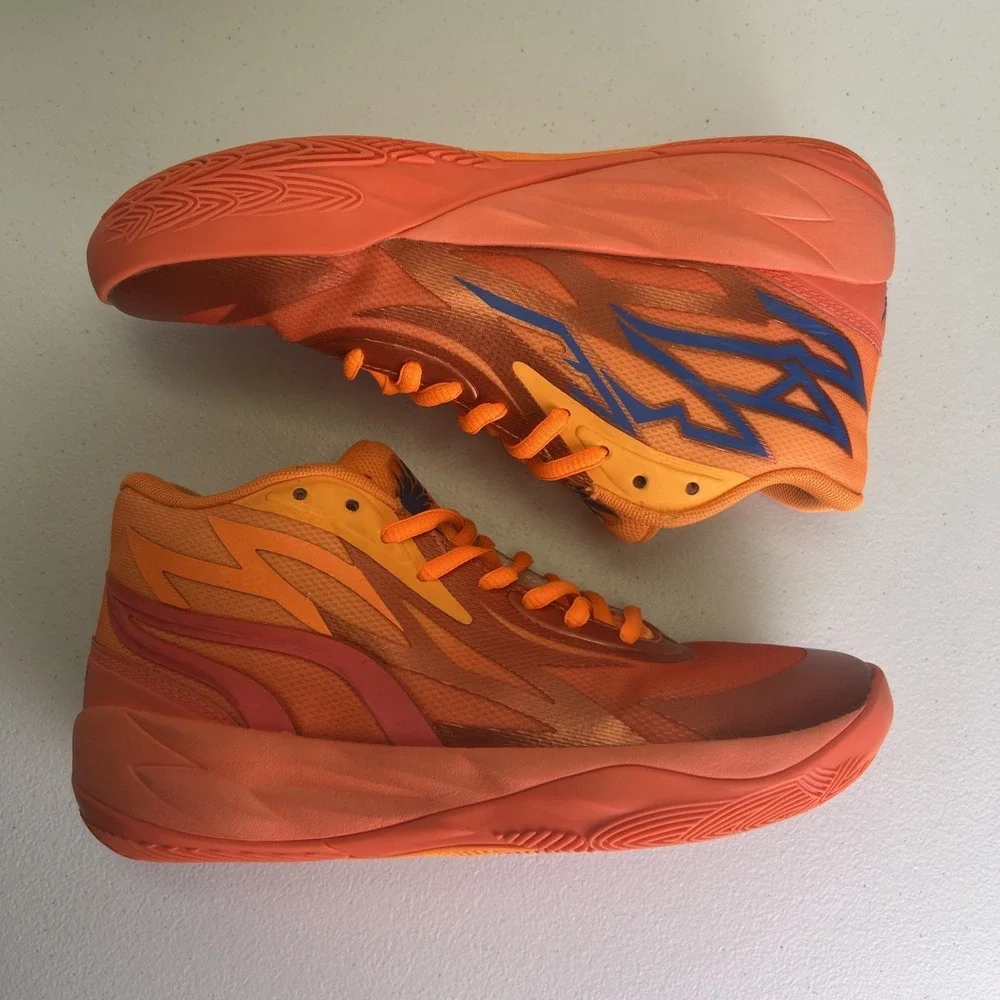 Puma MB.02 LaMelo Ball Supernova Orange Fiery Coral‎ 377403-01 GS Size 4.5Y